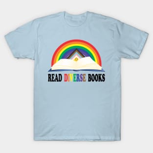 Read Diverse Books Inclusive Rainbow T-Shirt